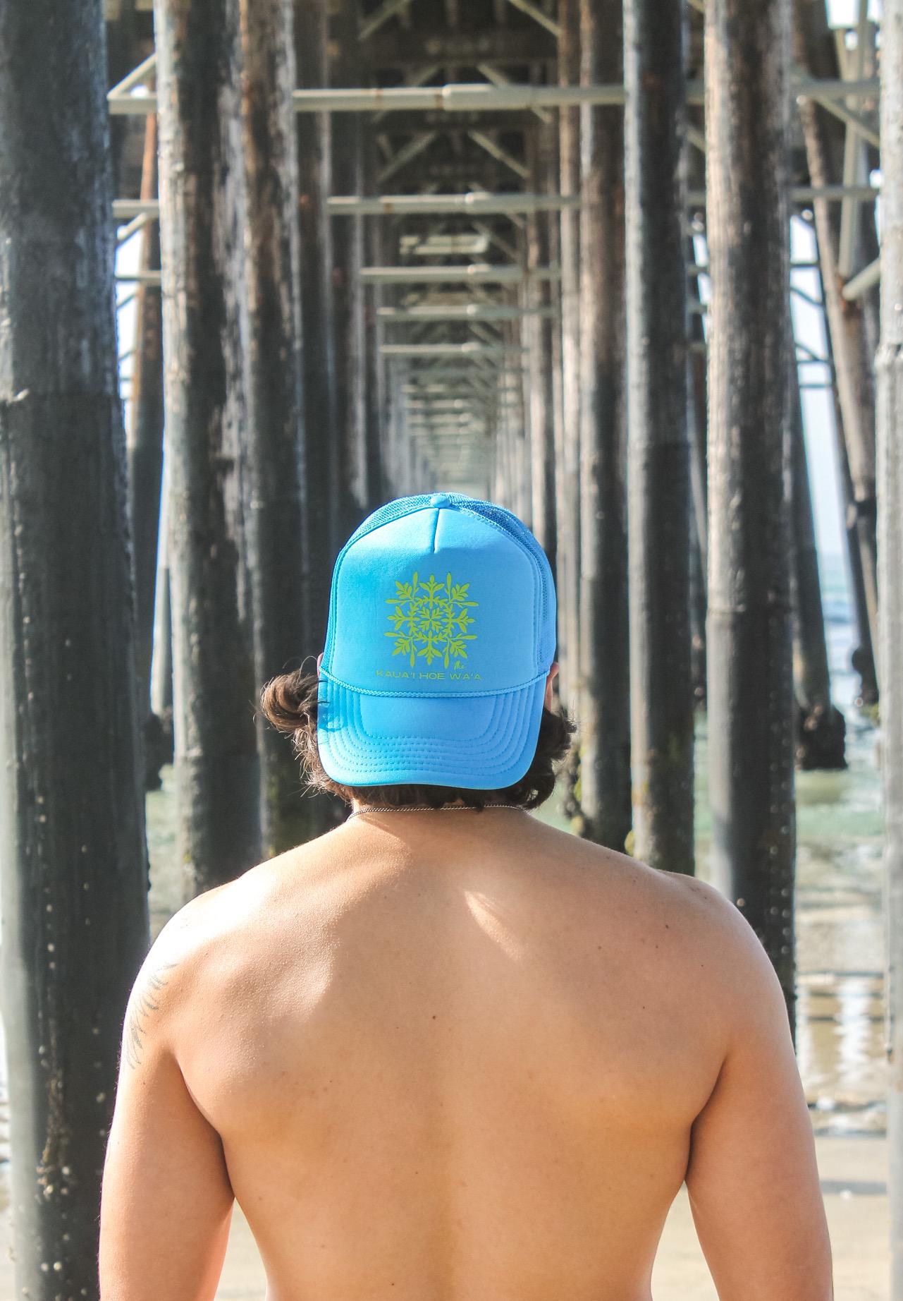 Limited edition Kauai Hoe Waʻa x MaileMiyakeStudio trucker hat collab!