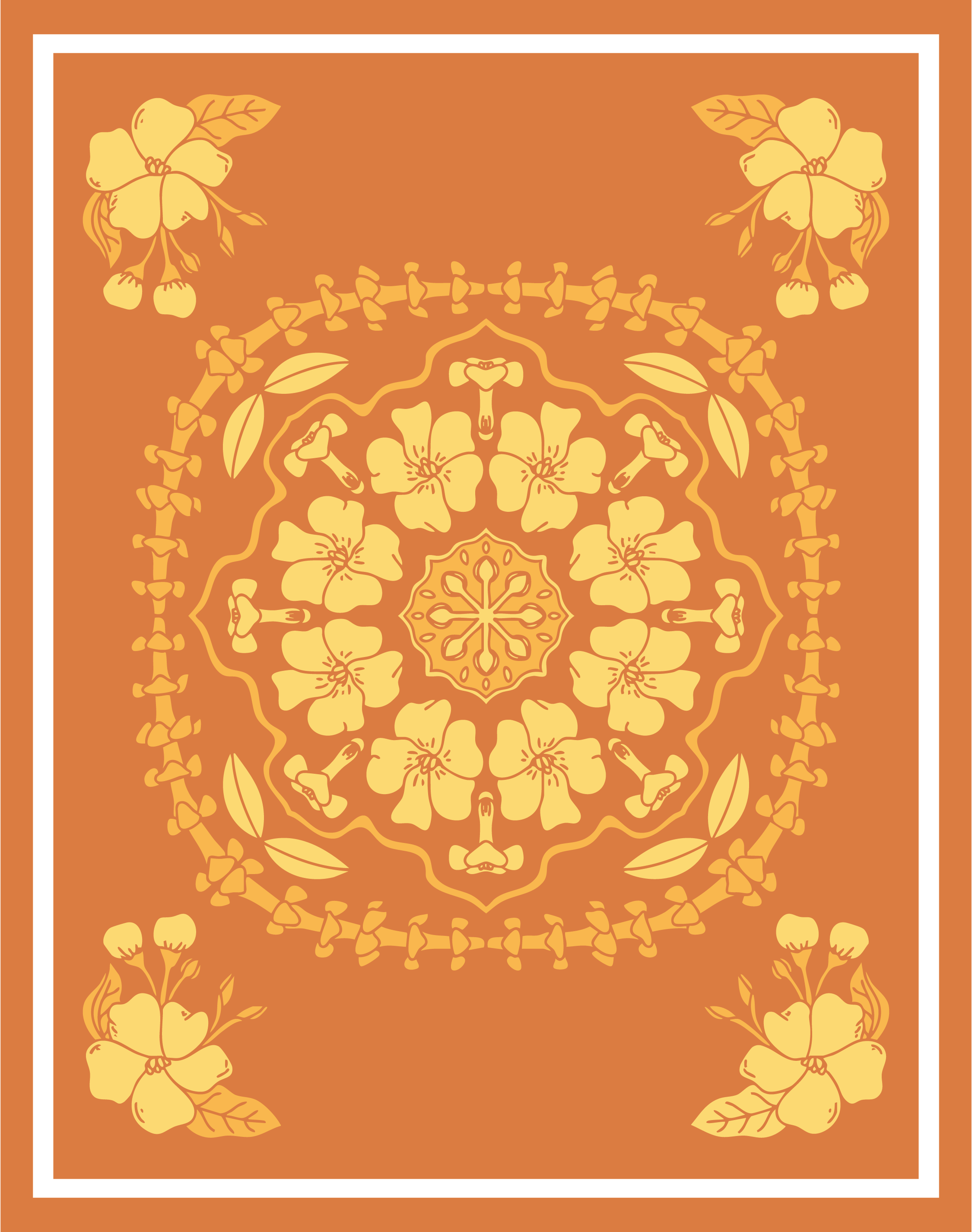 11x14" - Hawaiian Mandala Plant Print