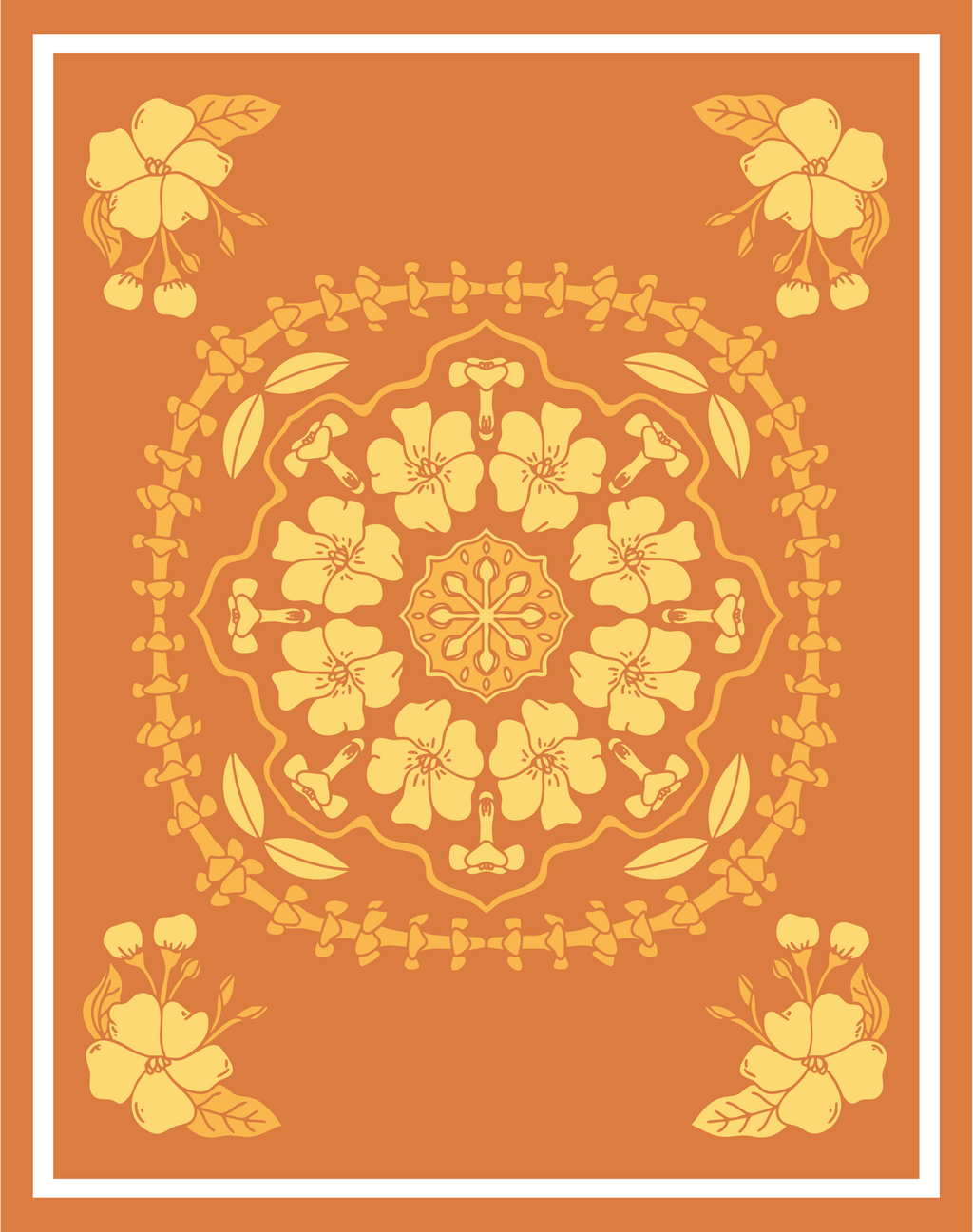 11x14" - Hawaiian Mandala Plant Print