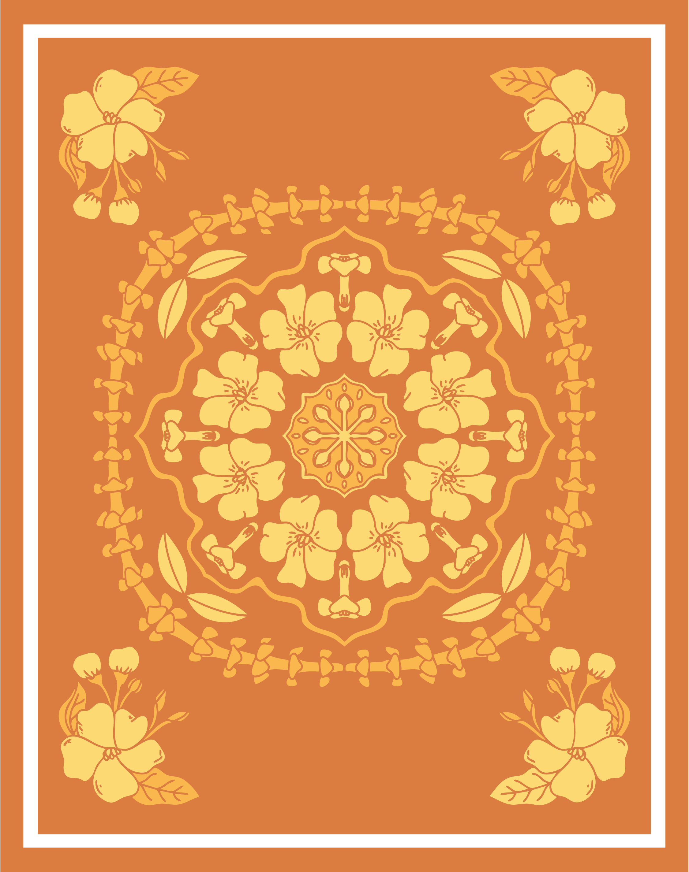 11x14" - Hawaiian Mandala Plant Print