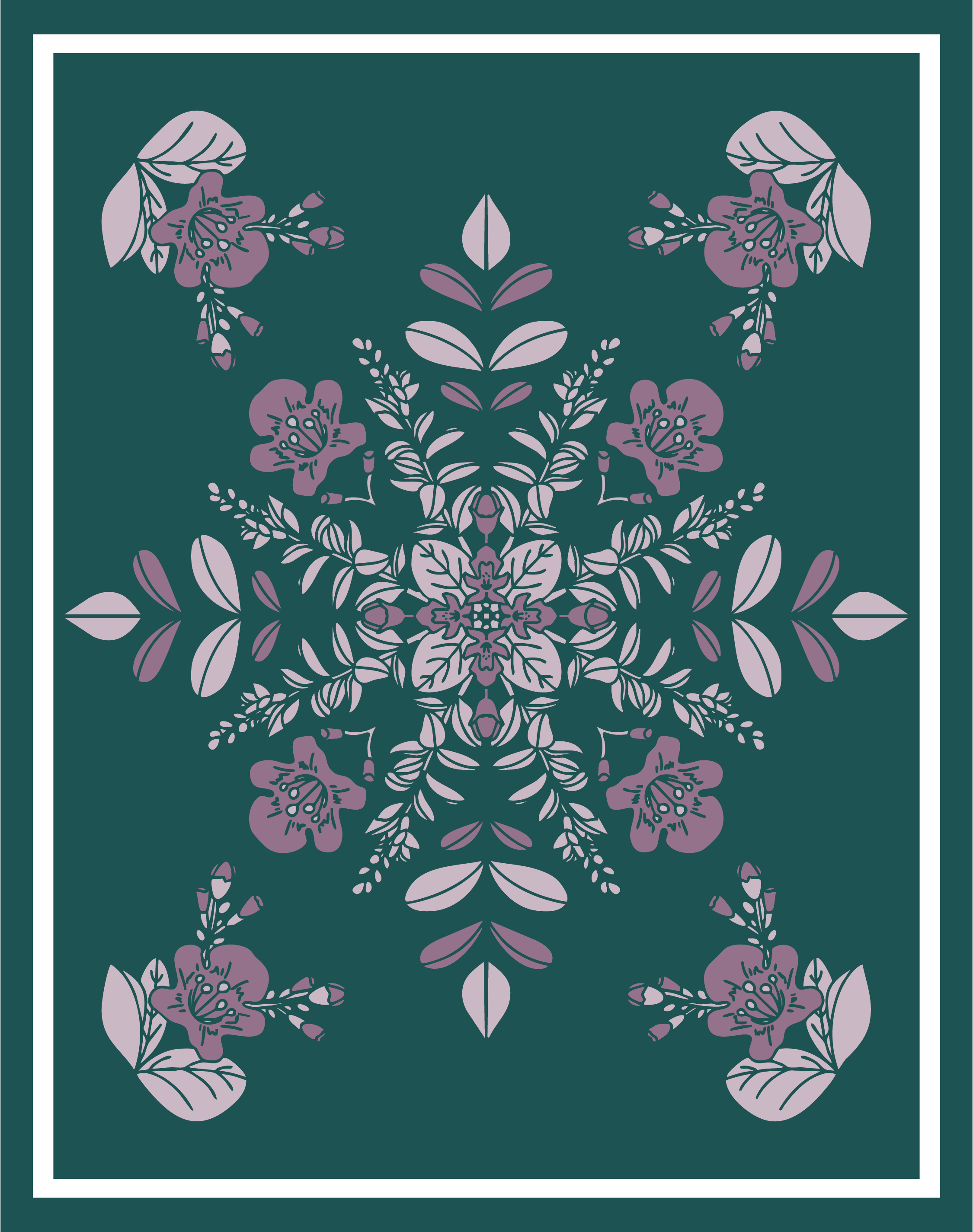 11x14" - Hawaiian Mandala Plant Print