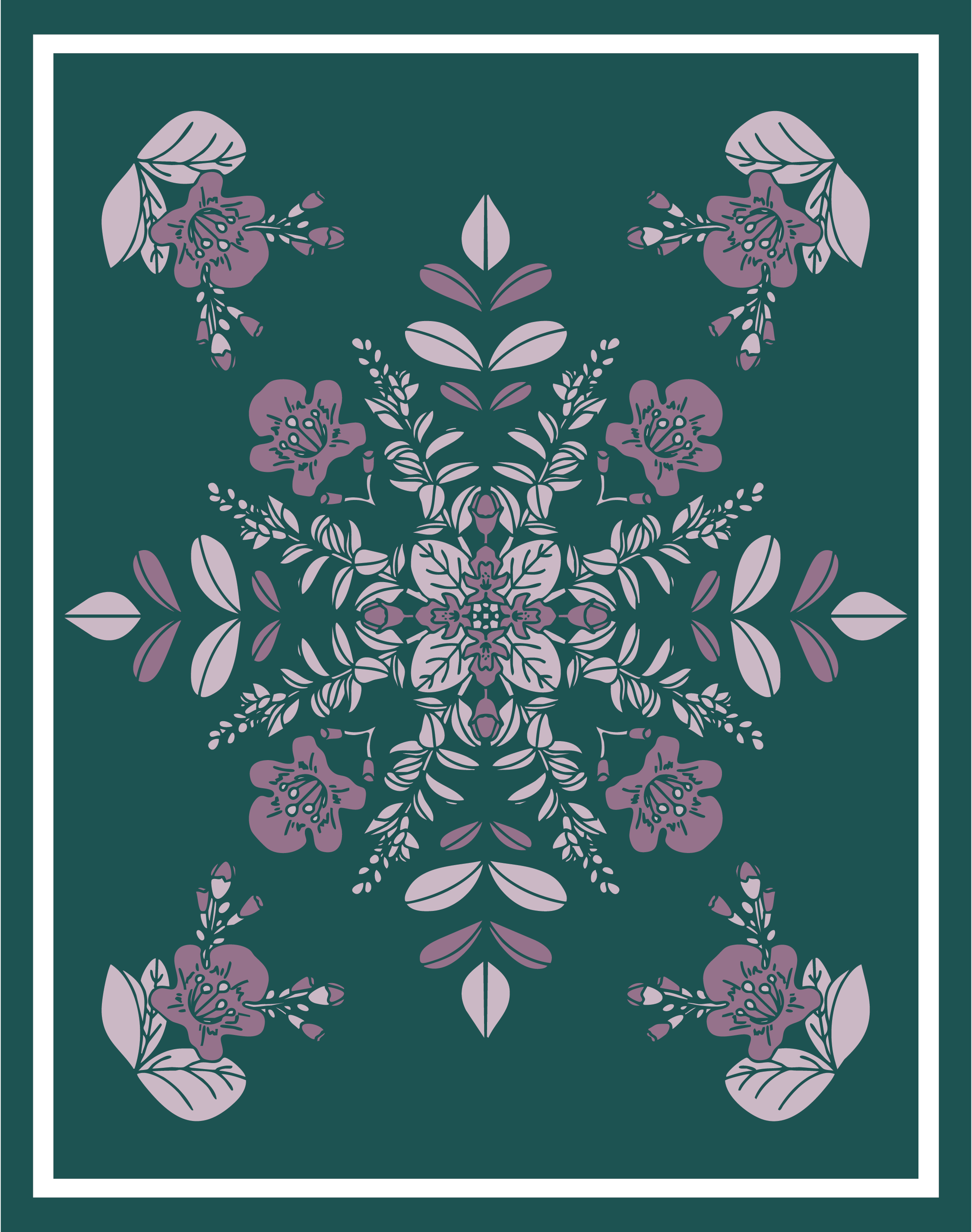 11x14" - Hawaiian Mandala Plant Print