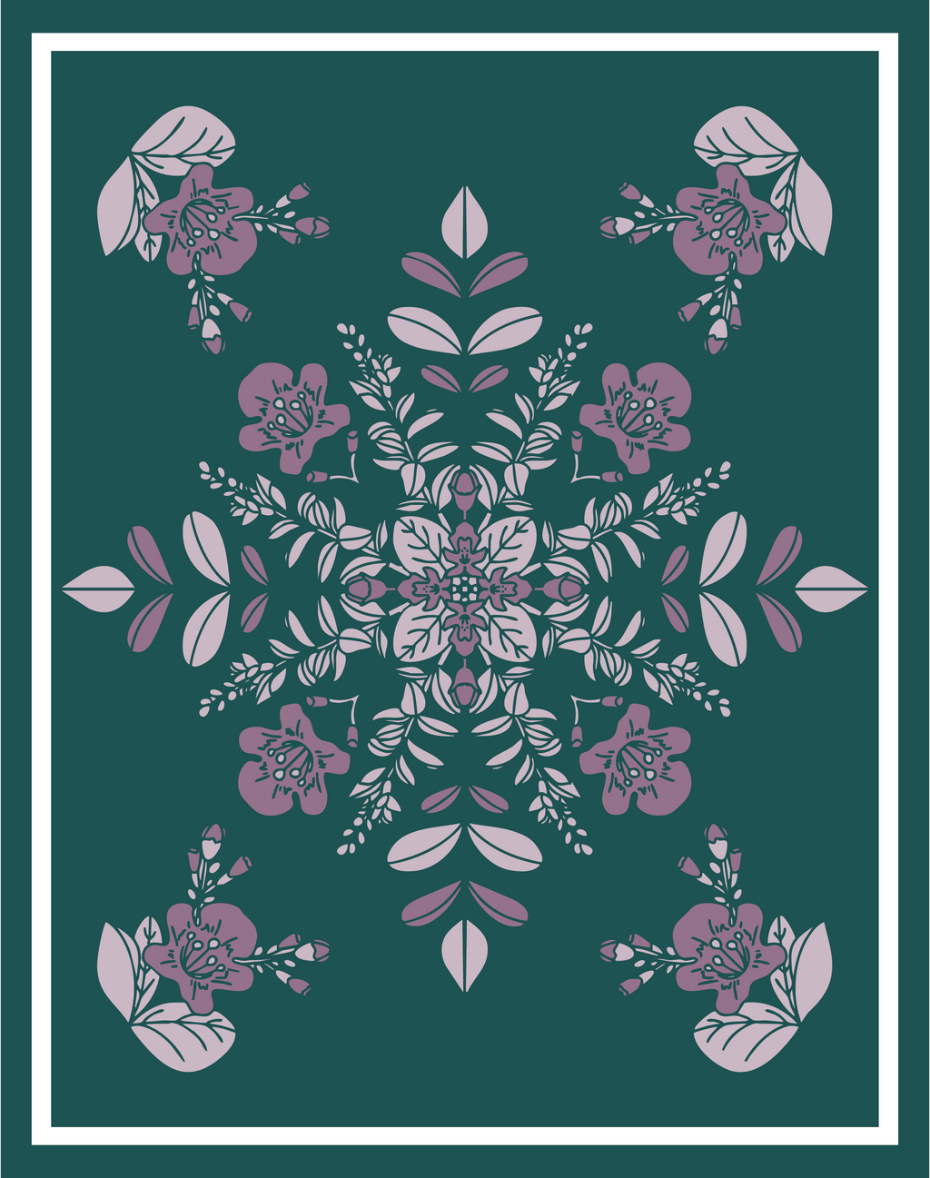 11x14" - Hawaiian Mandala Plant Print