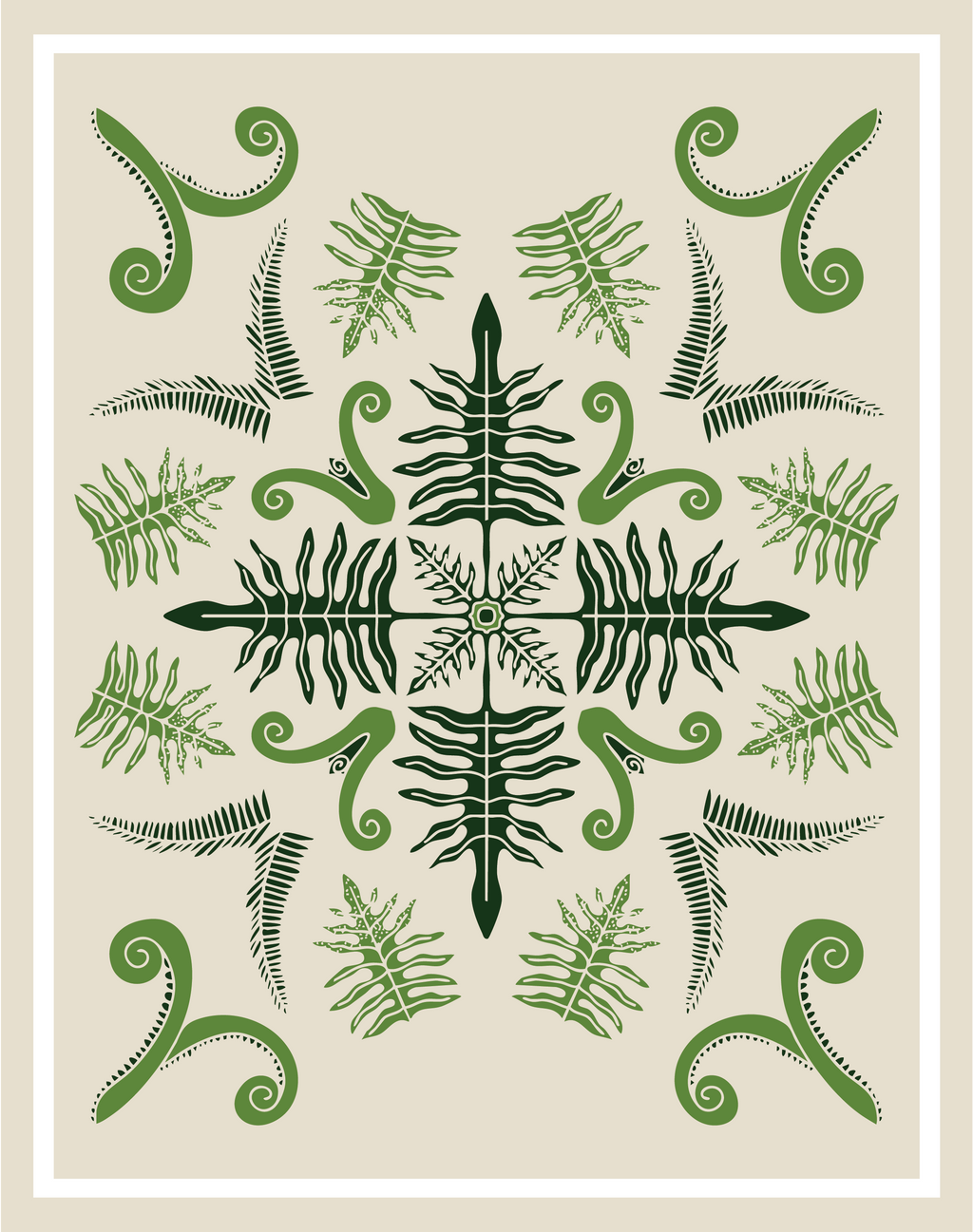 11x14" - Hawaiian Mandala Plant Print