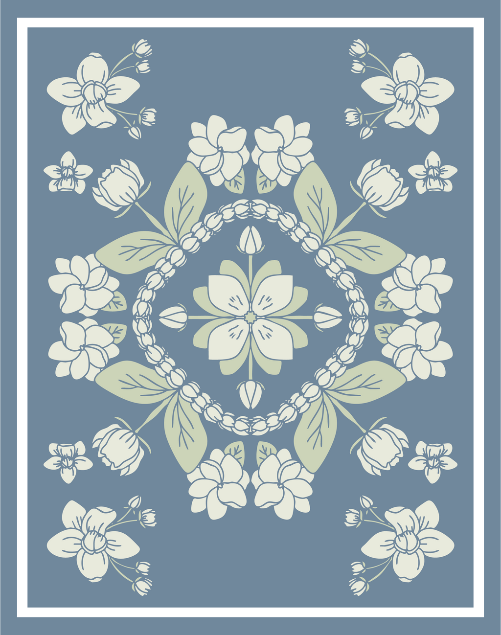 11x14" - Hawaiian Mandala Plant Print