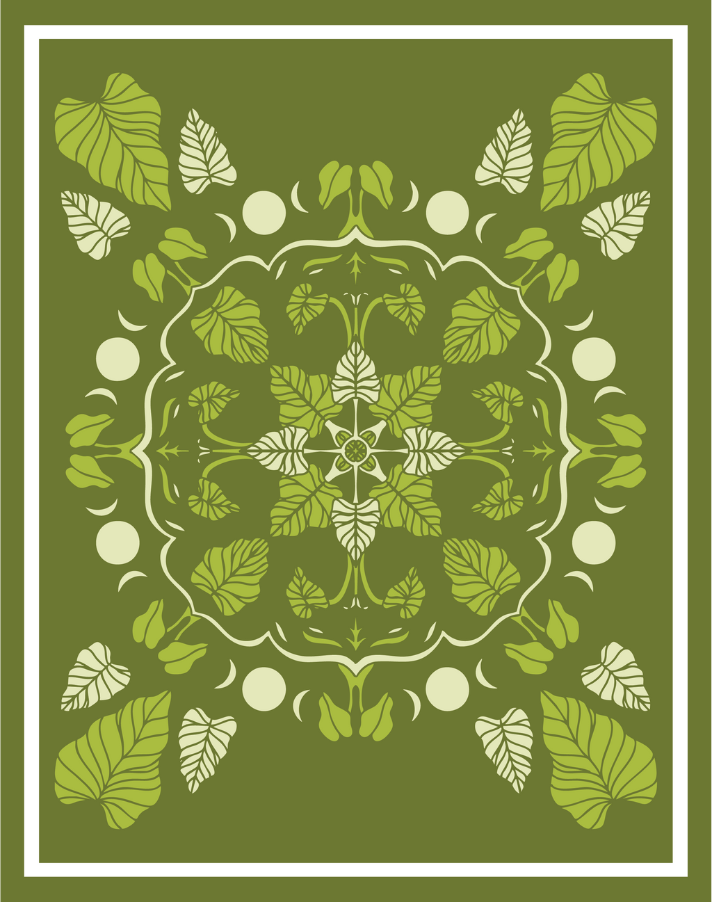 11x14" - Hawaiian Mandala Plant Print