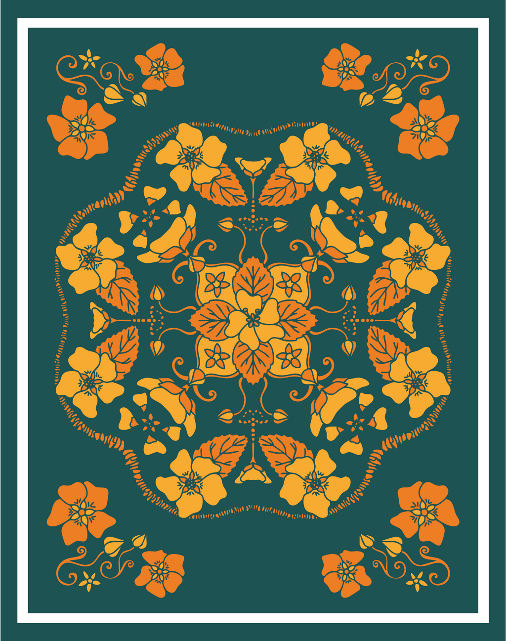 11x14" - Hawaiian Mandala Plant Print