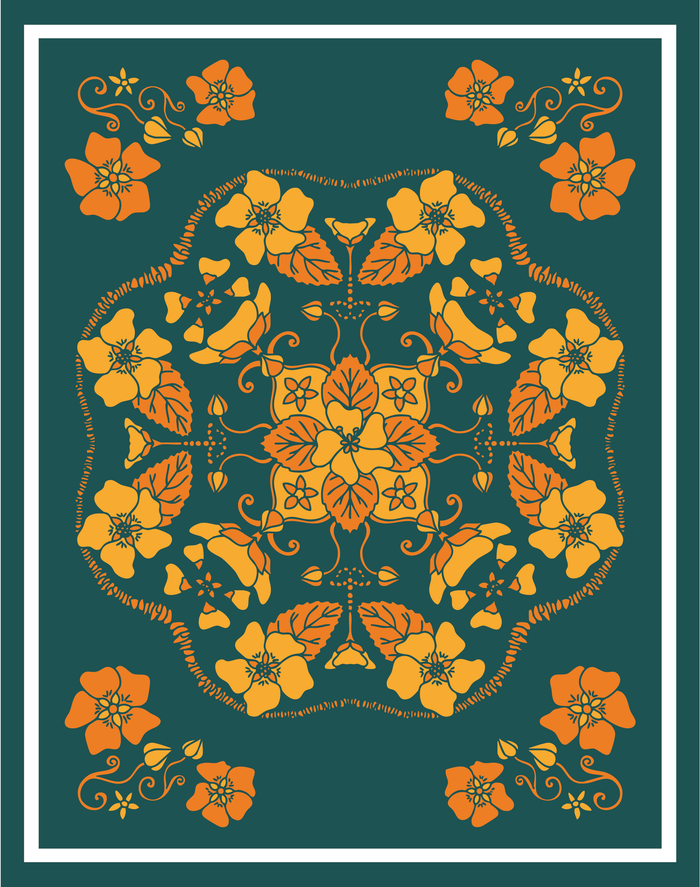 11x14" - Hawaiian Mandala Plant Print