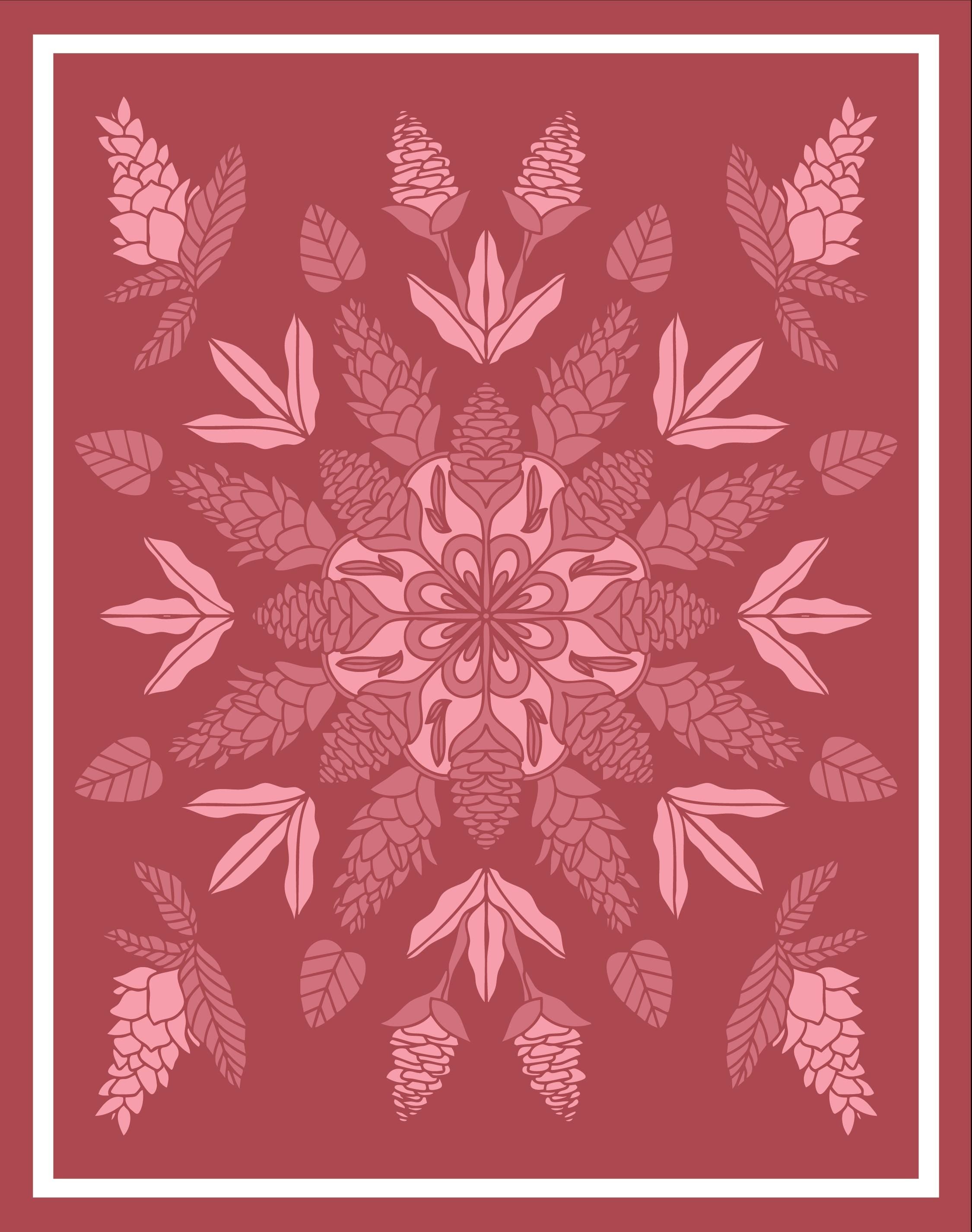 11x14" - Hawaiian Mandala Plant Print
