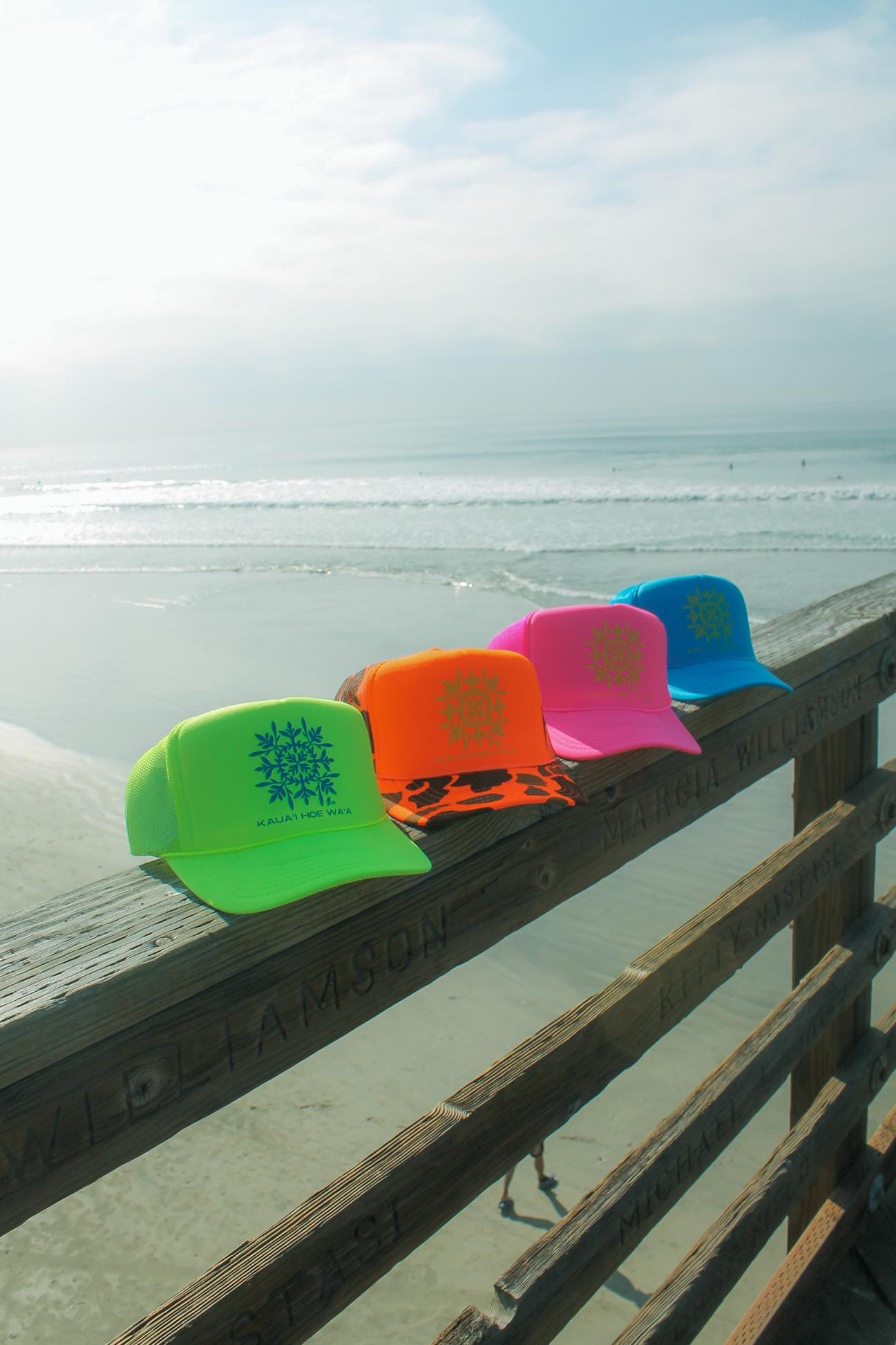 Limited edition Kauai Hoe Waʻa x MaileMiyakeStudio trucker hat collab!
