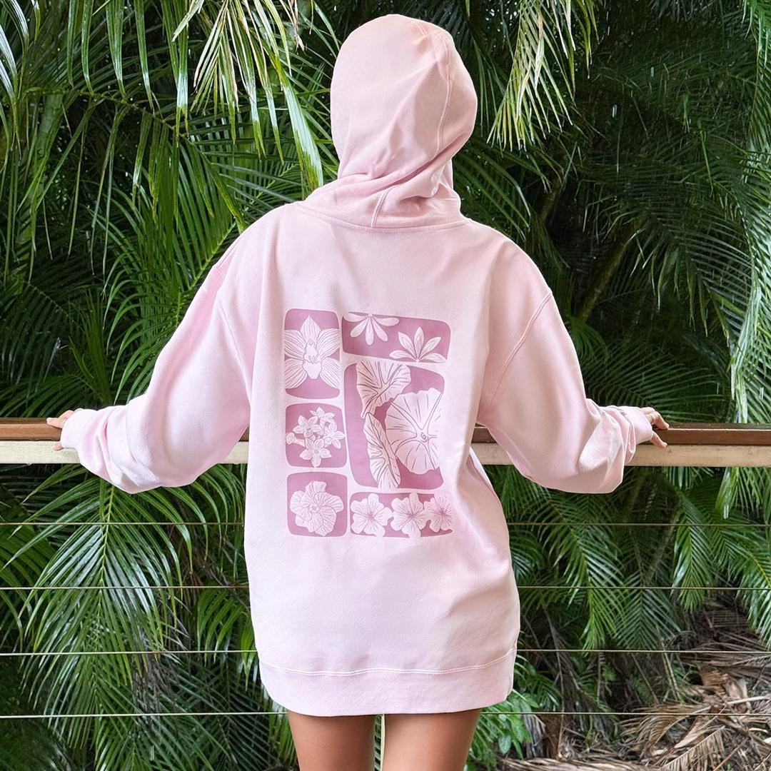 Hawaiian Pua Hoodies – Maile Miyake Studio