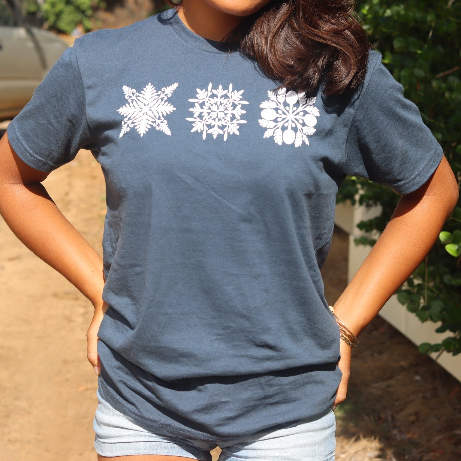 Hawaiian Quilt (3 in a row) T-shirt – Maile Miyake Studio