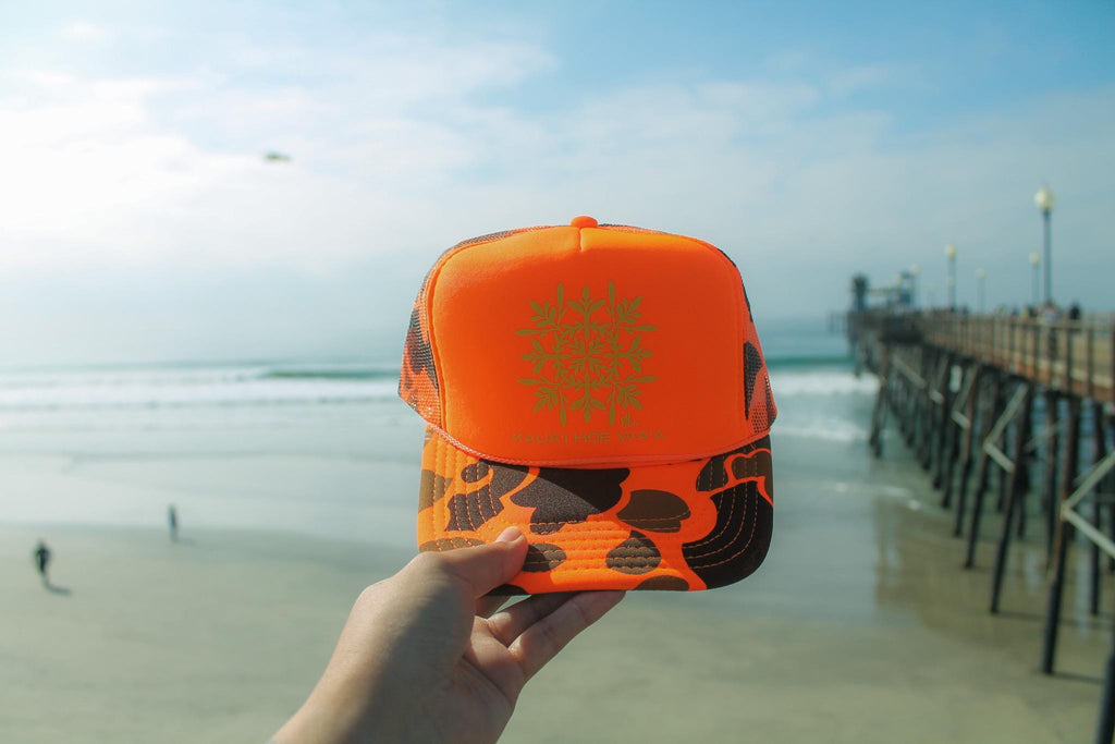 Limited edition Kauai Hoe Waʻa x MaileMiyakeStudio trucker hat collab!